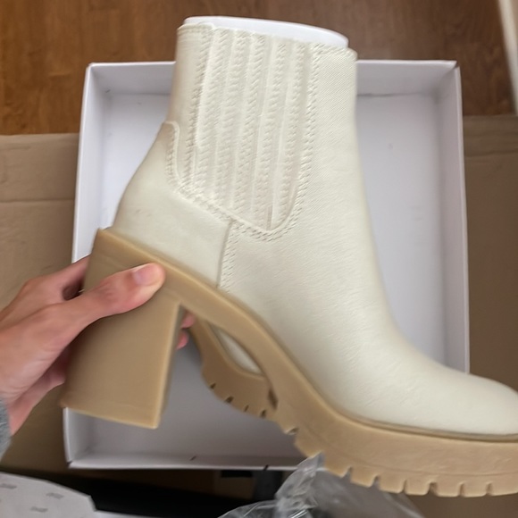 NEW Dolce Vita Caster Booties - Sandstone Canvas 7 - Picture 14 of 16